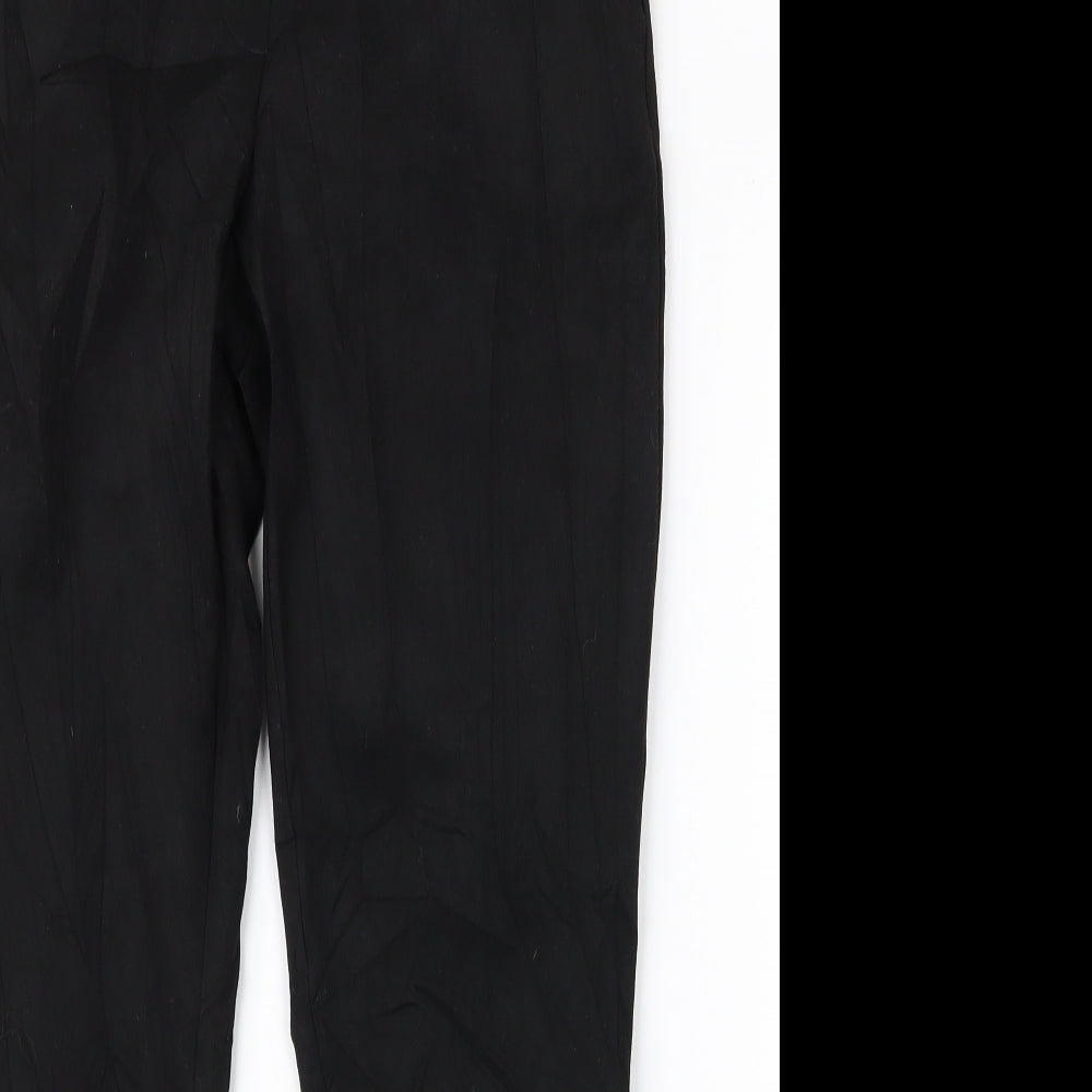 H&M Womens Black   Trousers  Size 10 L25 in