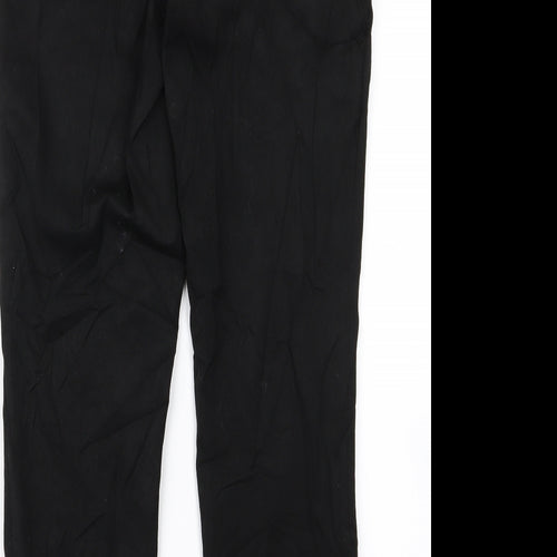 H&M Womens Black   Trousers  Size 10 L25 in