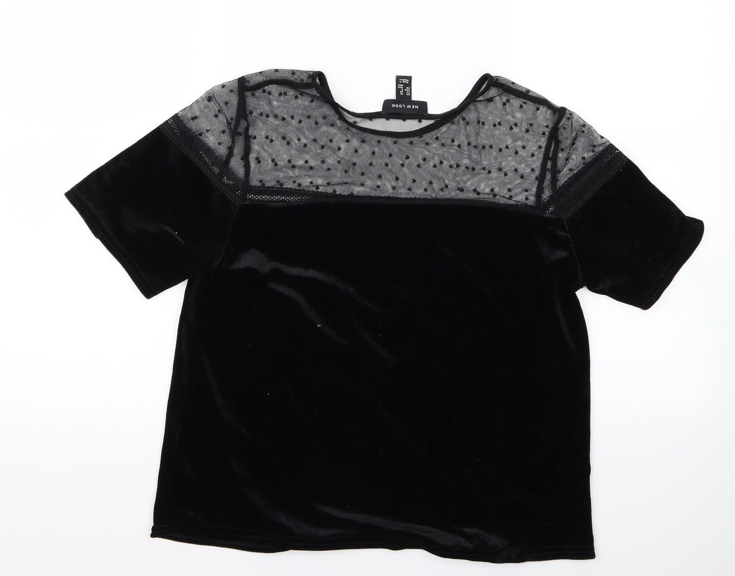 New Look Womens Black   Basic T-Shirt Size 10