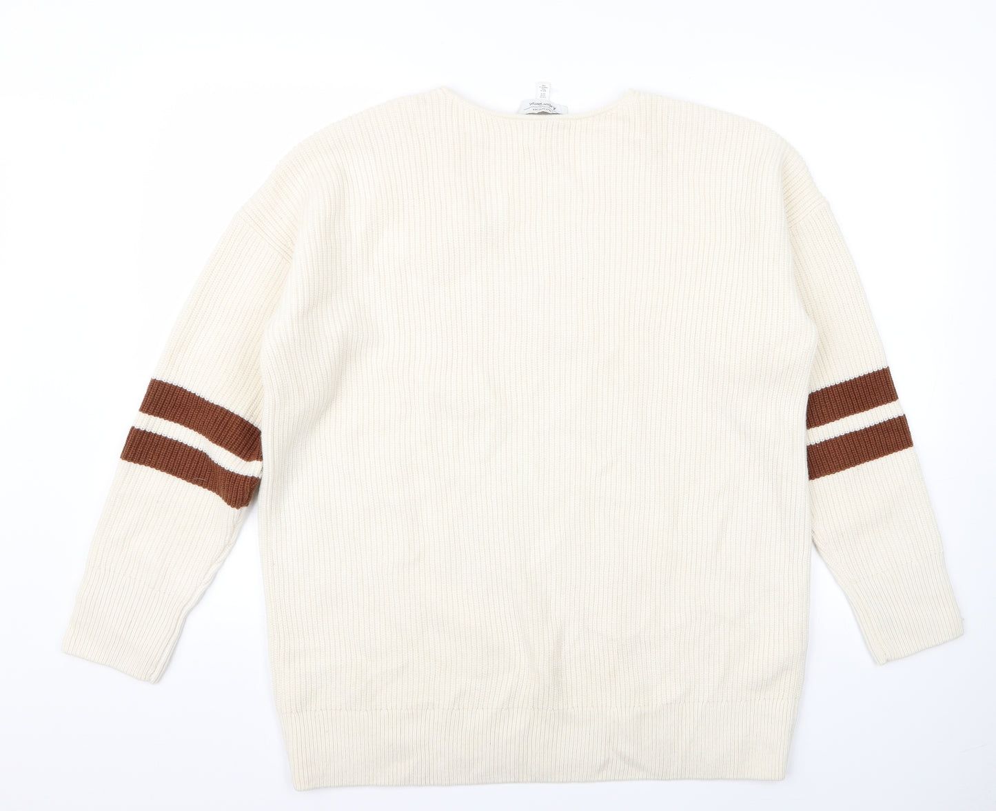 Preworn Womens White   Pullover Jumper Size XS