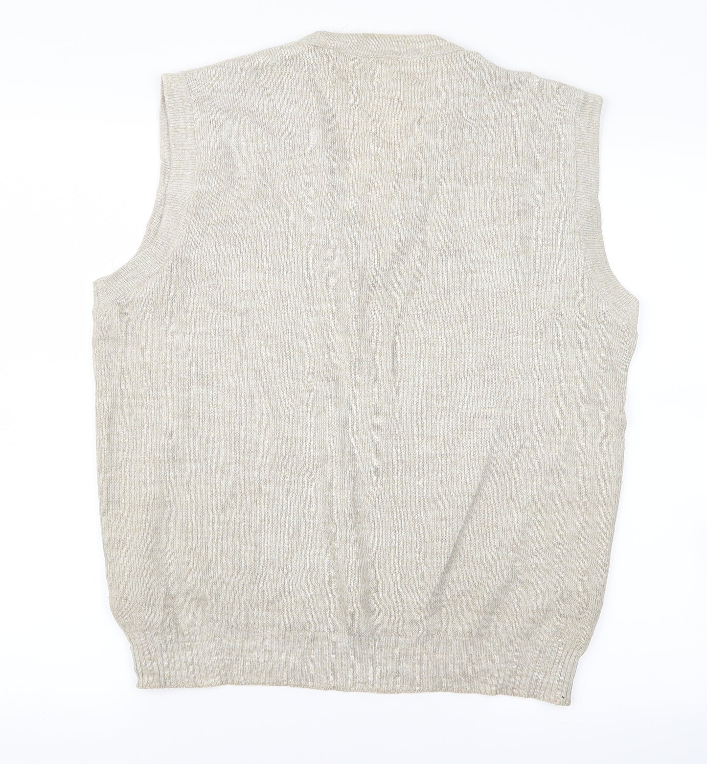 greenwood Mens Beige   Vest Jumper Size M
