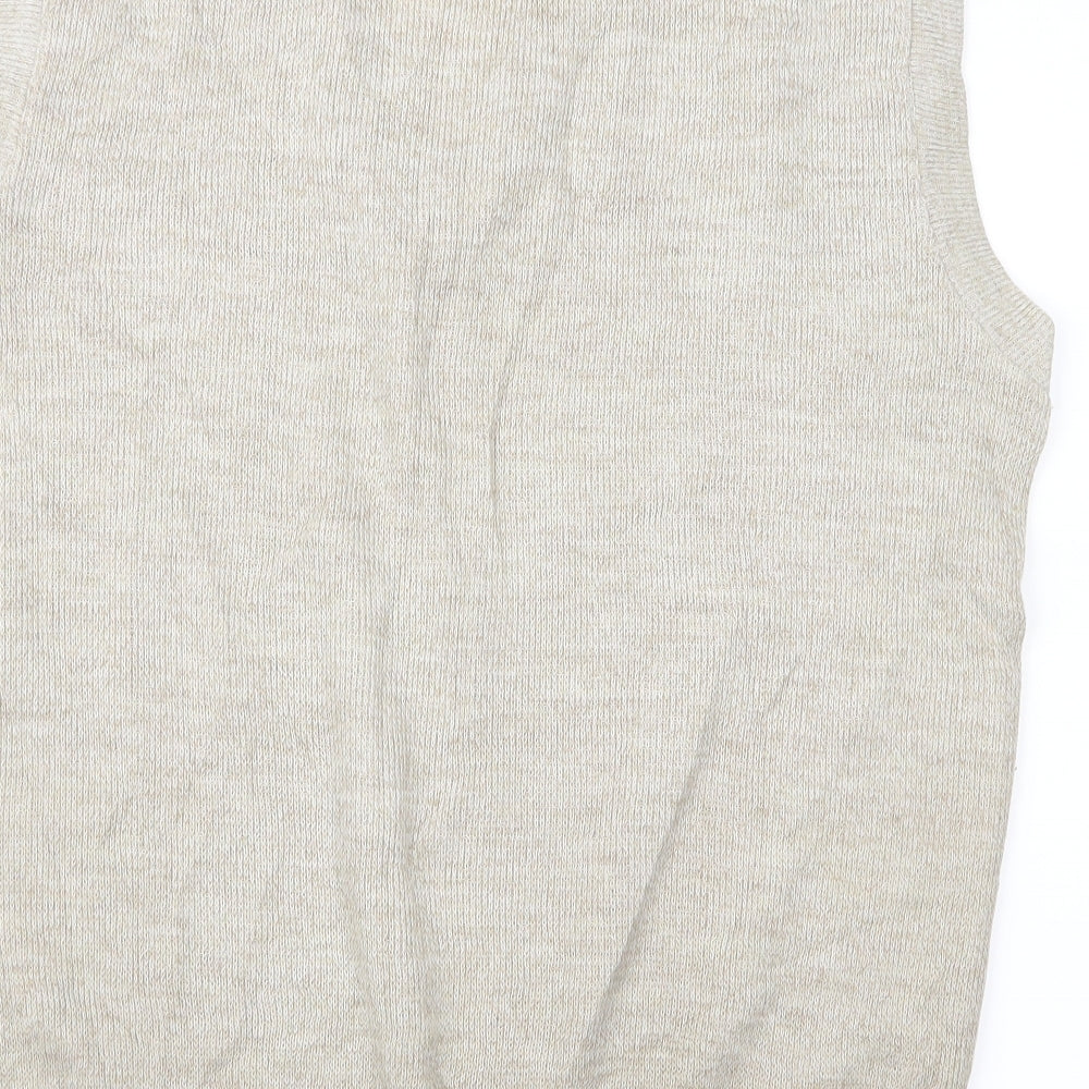 greenwood Mens Beige   Vest Jumper Size M