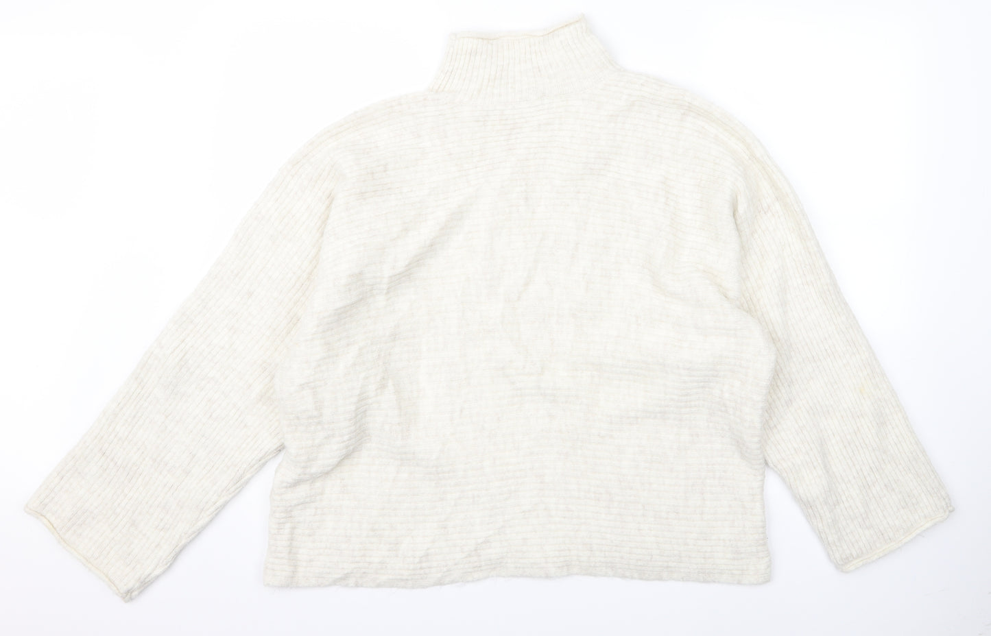 m&s Womens White   Pullover Jumper Size 16