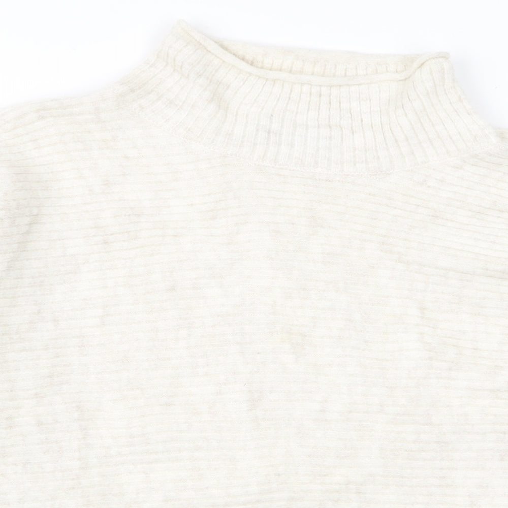 m&s Womens White   Pullover Jumper Size 16