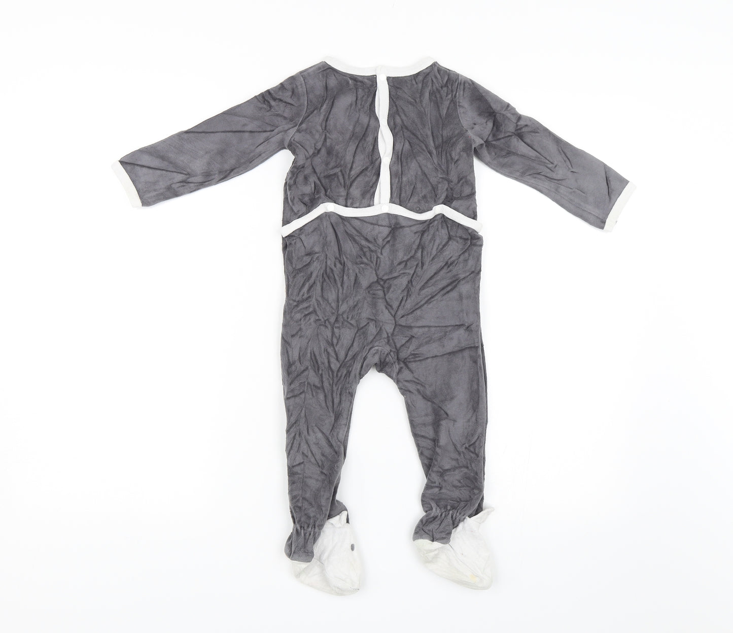 Du Pareil au meme Baby Grey   Babygrow One-Piece Size 24 Months