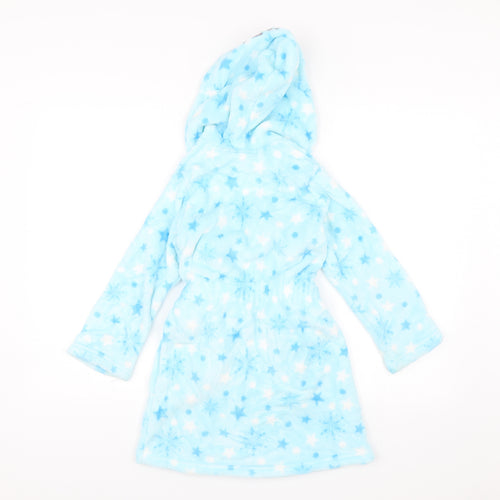 M&S Girls Blue Solid  Top Robe Size 6-7 Years  - Frozen