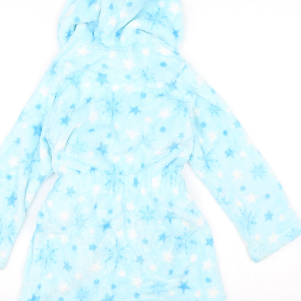 M&S Girls Blue Solid  Top Robe Size 6-7 Years  - Frozen