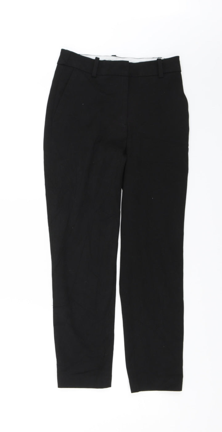 H&M Womens Black   Chino Trousers Size 4 L20 in