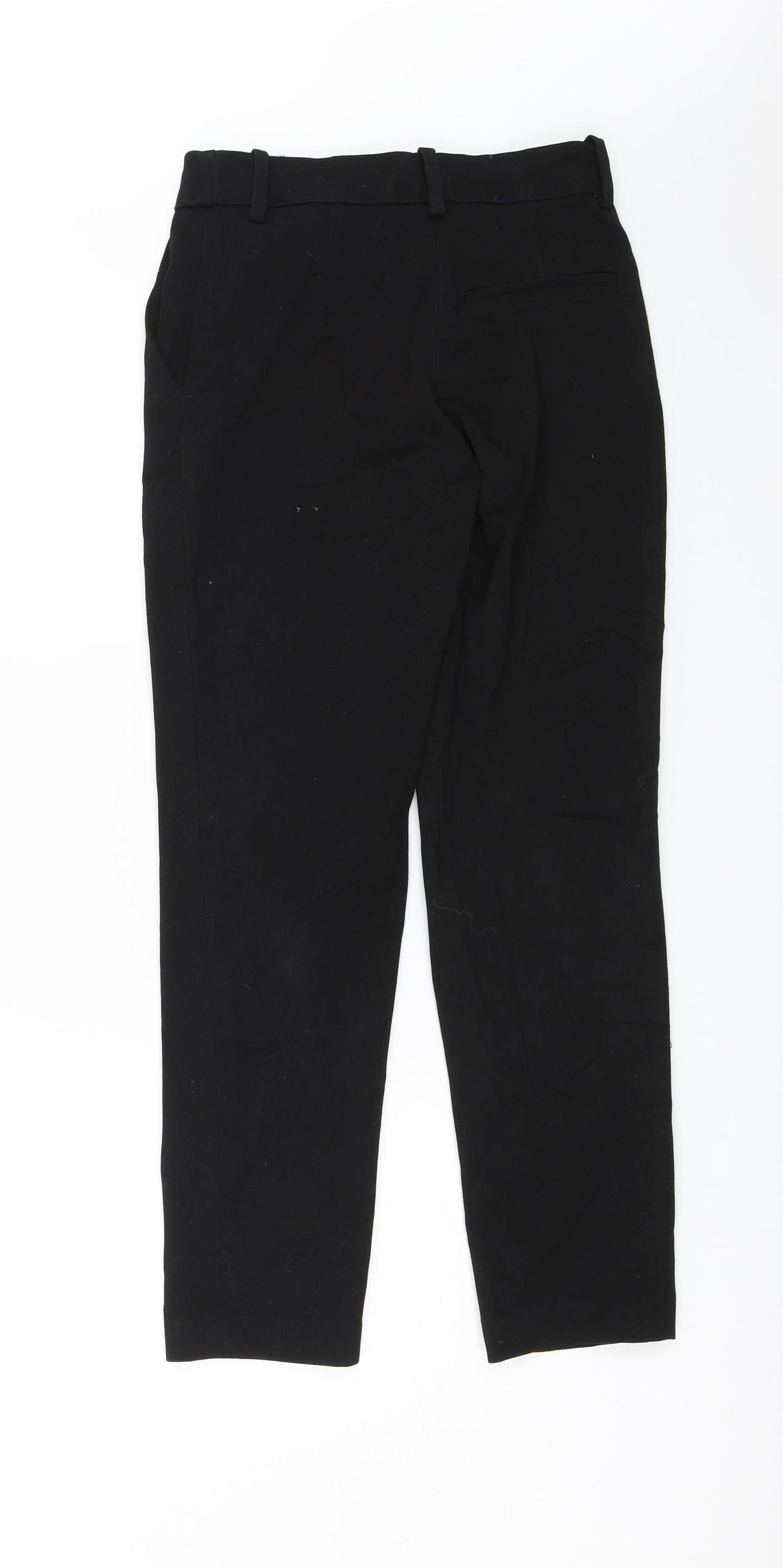 H&M Womens Black   Chino Trousers Size 4 L20 in