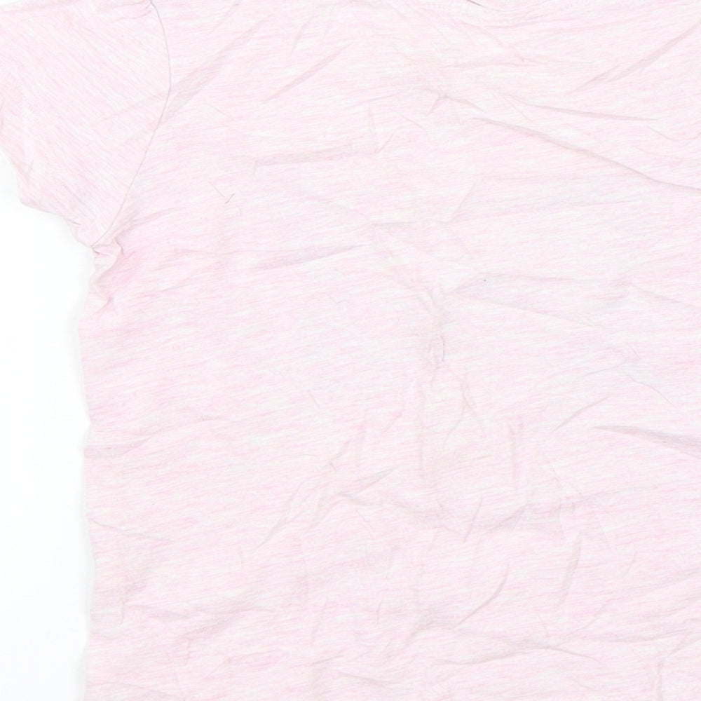 Primark Girls Pink   Basic T-Shirt Size 6-7 Years  - Butterfly