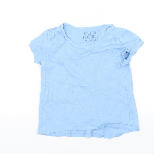 TU Girls Blue   Basic T-Shirt Size 6 Years