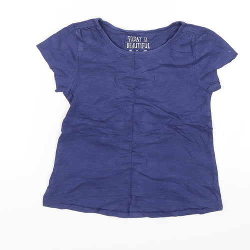 TU Girls Blue   Basic T-Shirt Size 6 Years