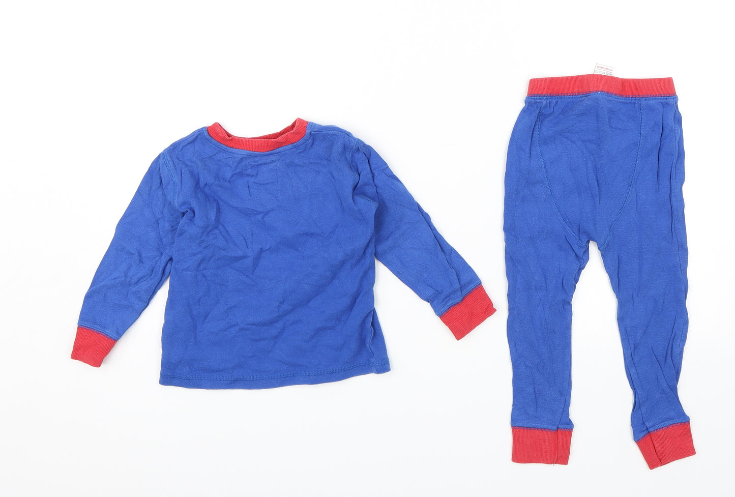 NEXT Boys Blue Solid   Pyjama Set Size 2-3 Years  - N