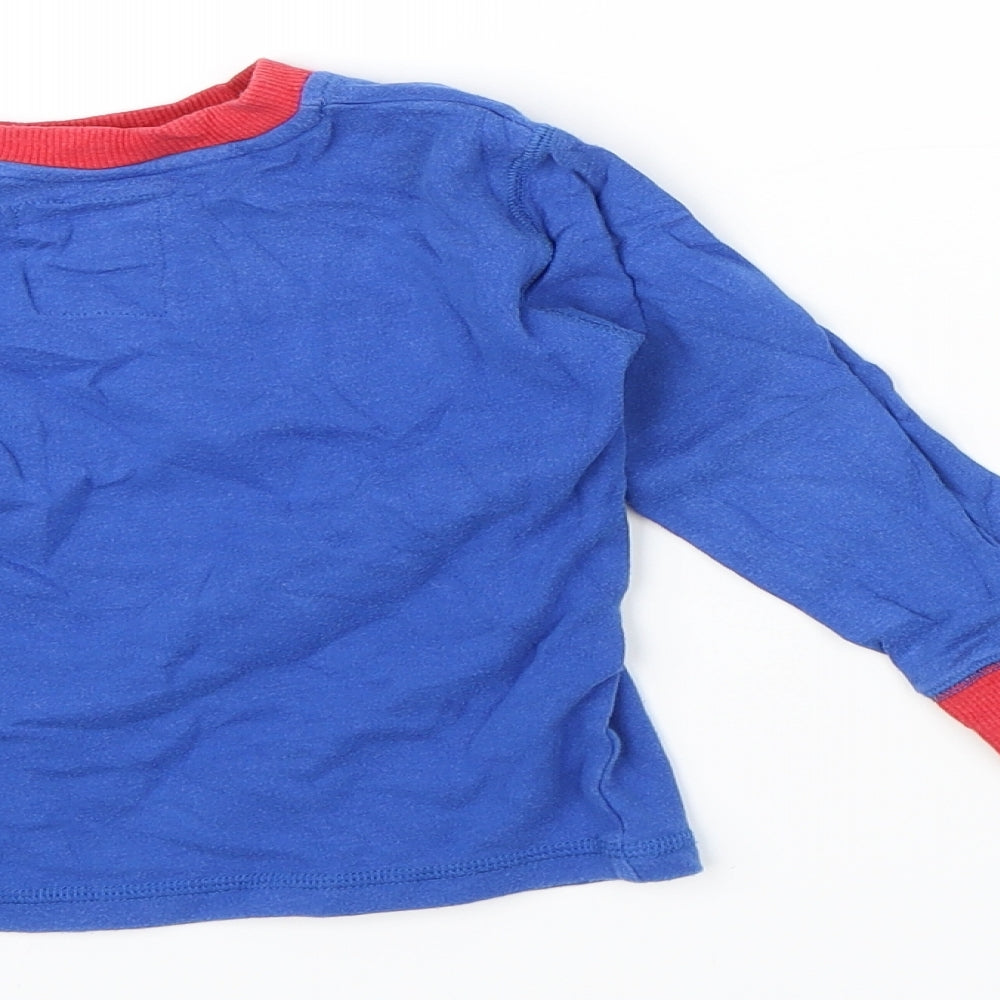 NEXT Boys Blue Solid   Pyjama Set Size 2-3 Years  - N