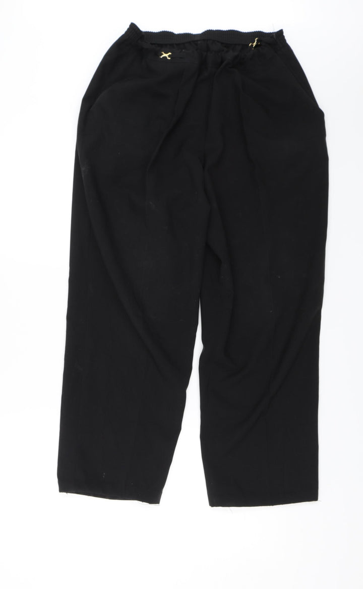 BHS Womens Black Dress Pants Trousers Size 16 L22 in