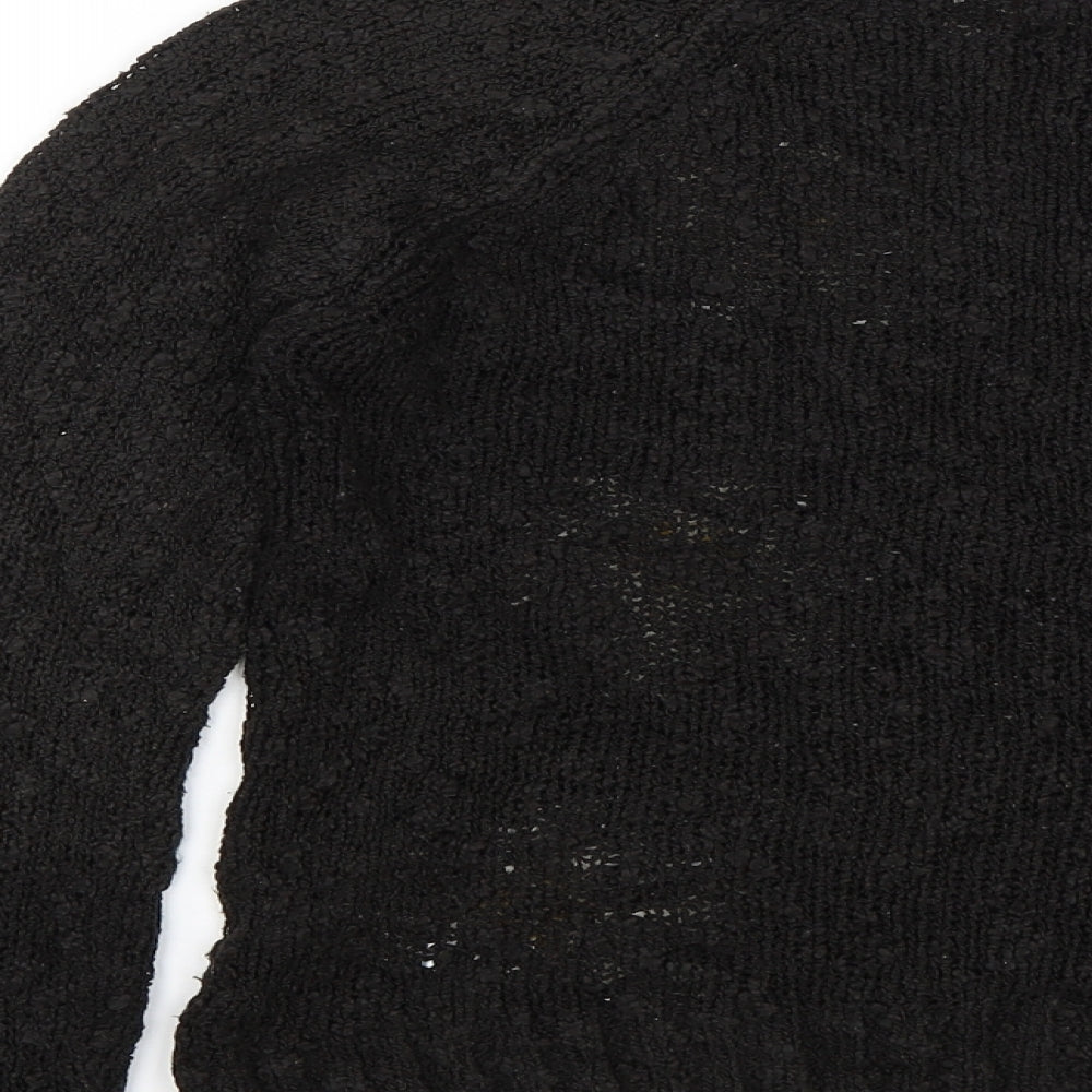 George Girls Black Floral  Pullover Jumper Size 12-13 Years