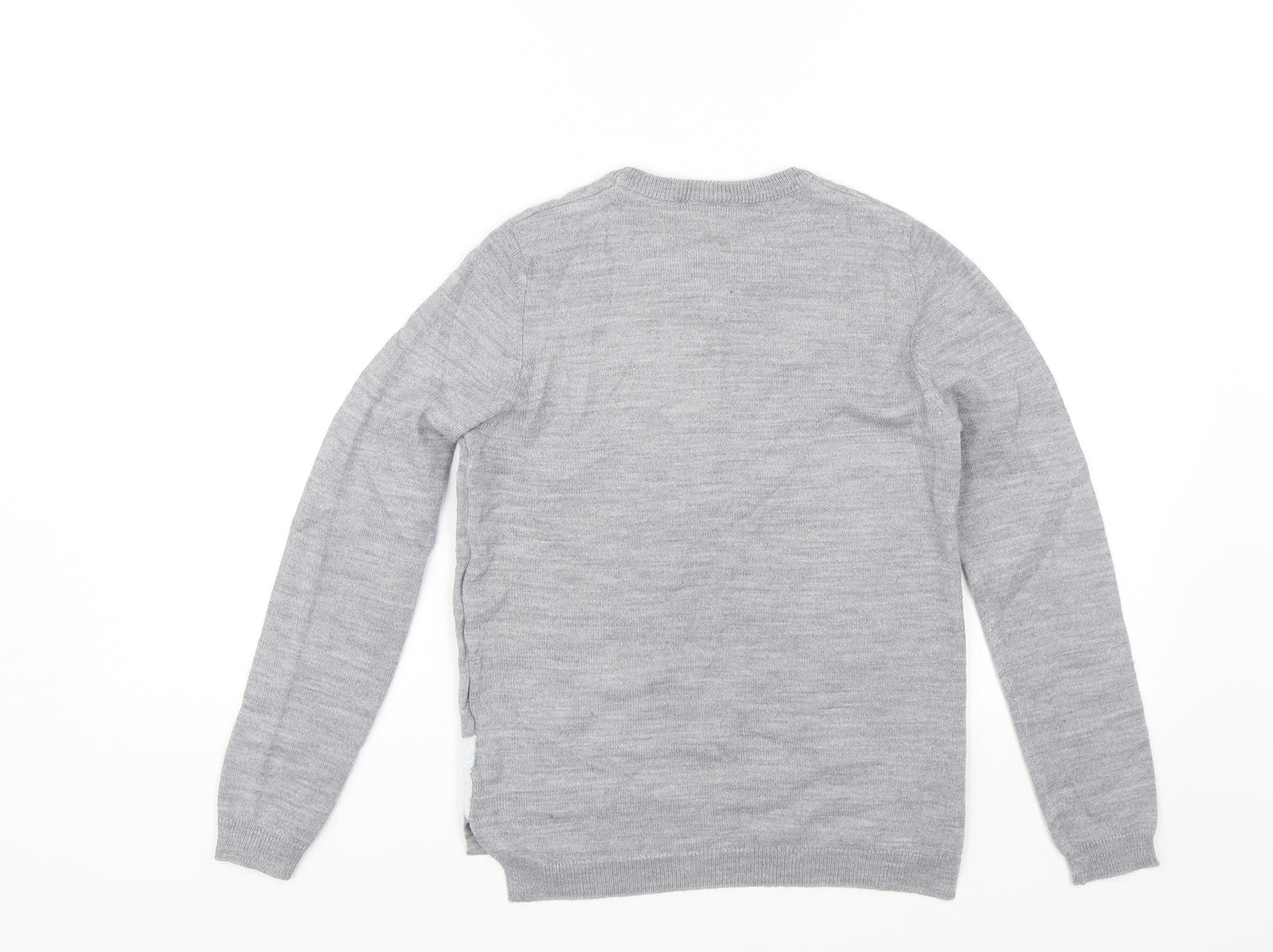 Pepperts! Girls Grey   Pullover Jumper Size 10-11 Years  - Penguin
