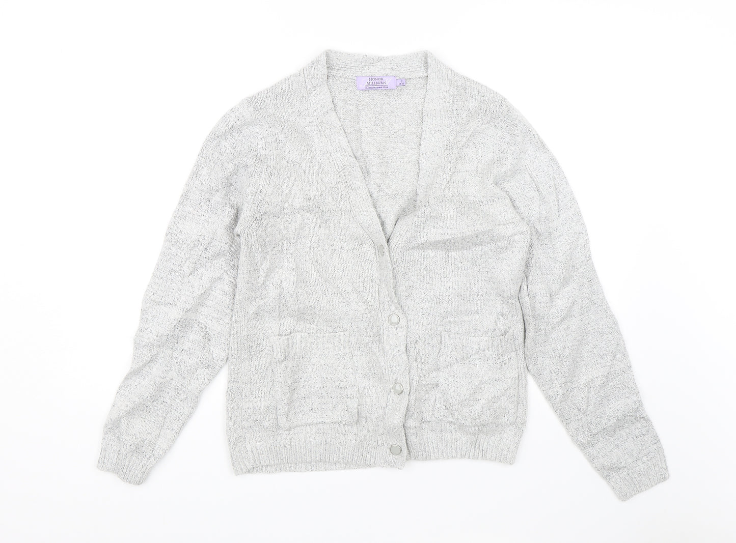 Honor Milburn Womens Grey   Cardigan Jumper Size S