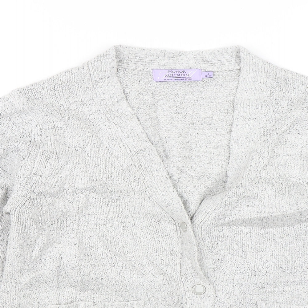 Honor Milburn Womens Grey   Cardigan Jumper Size S