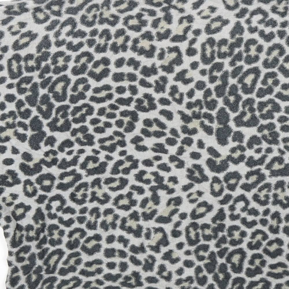 NEXT Womens Grey Animal Print  Basic Blouse Size S