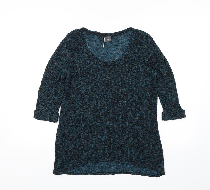 Sparkle & Fade Womens Blue Pullover Jumper Size S