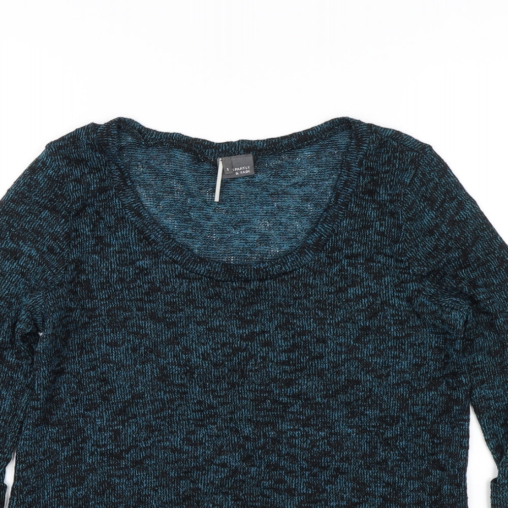 Sparkle & Fade Womens Blue   Pullover Jumper Size S