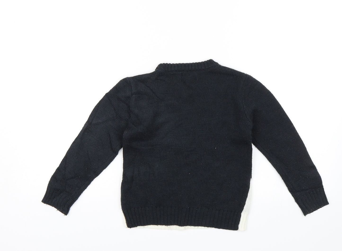 Festive Fun Boys Blue   Pullover Jumper Size 5-6 Years  - Christmas