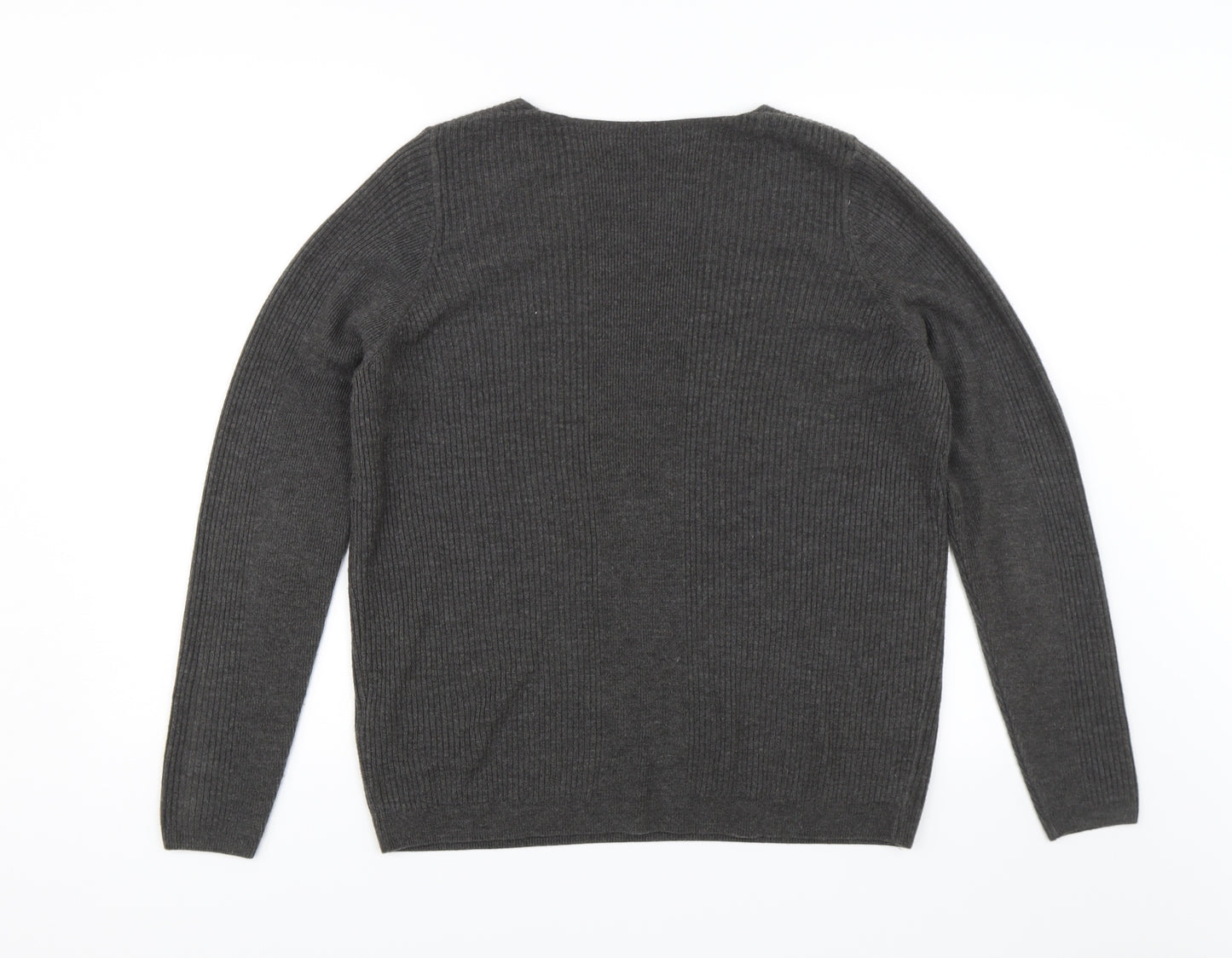 M&S Womens Grey   Pullover Jumper Size 18