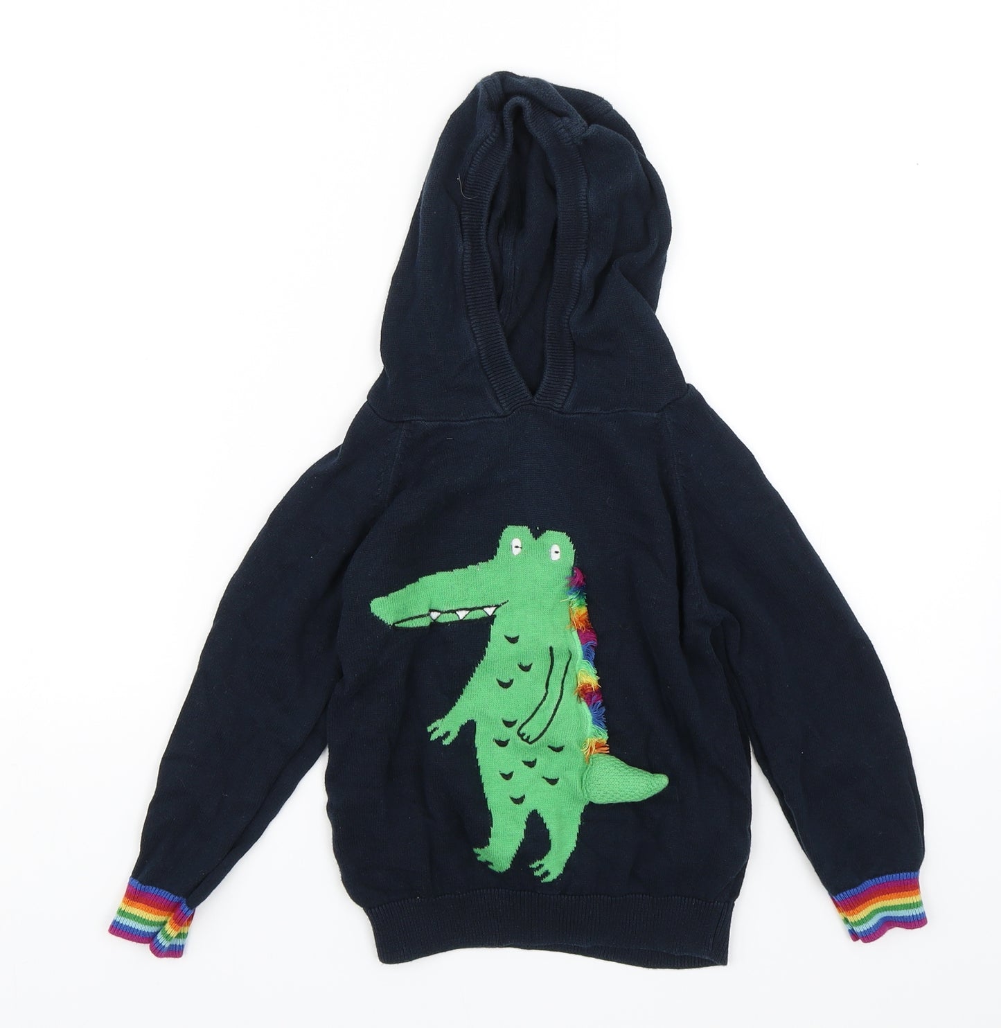 NEXT Boys Blue   Pullover Hoodie Size 4-5 Years  - Crocodile