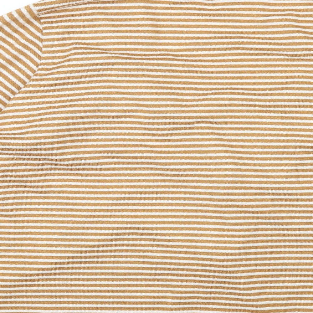 Nutmeg Womens Brown Striped  Cardigan Jumper Size 20