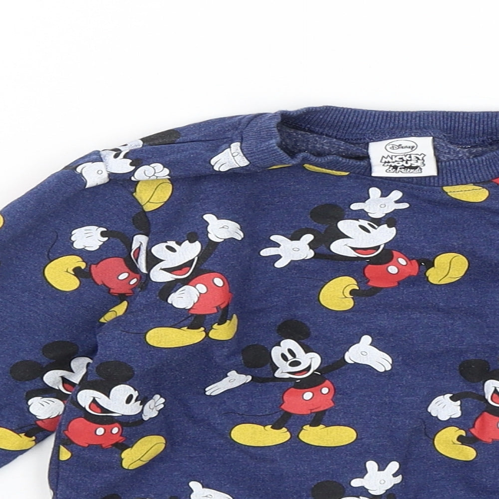 NEXT Boys Blue   Pullover Jumper Size 3-4 Years  - Mickey Mouse