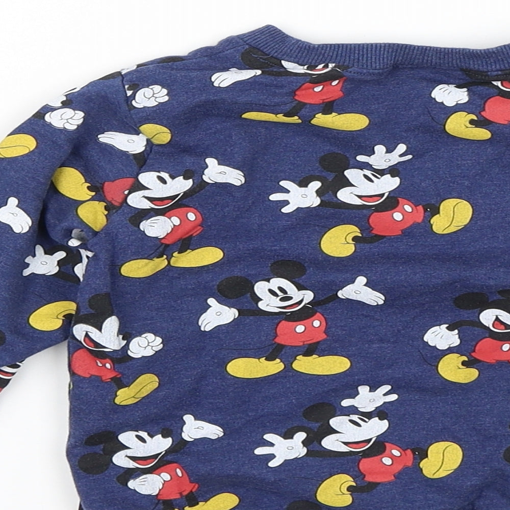 NEXT Boys Blue   Pullover Jumper Size 3-4 Years  - Mickey Mouse