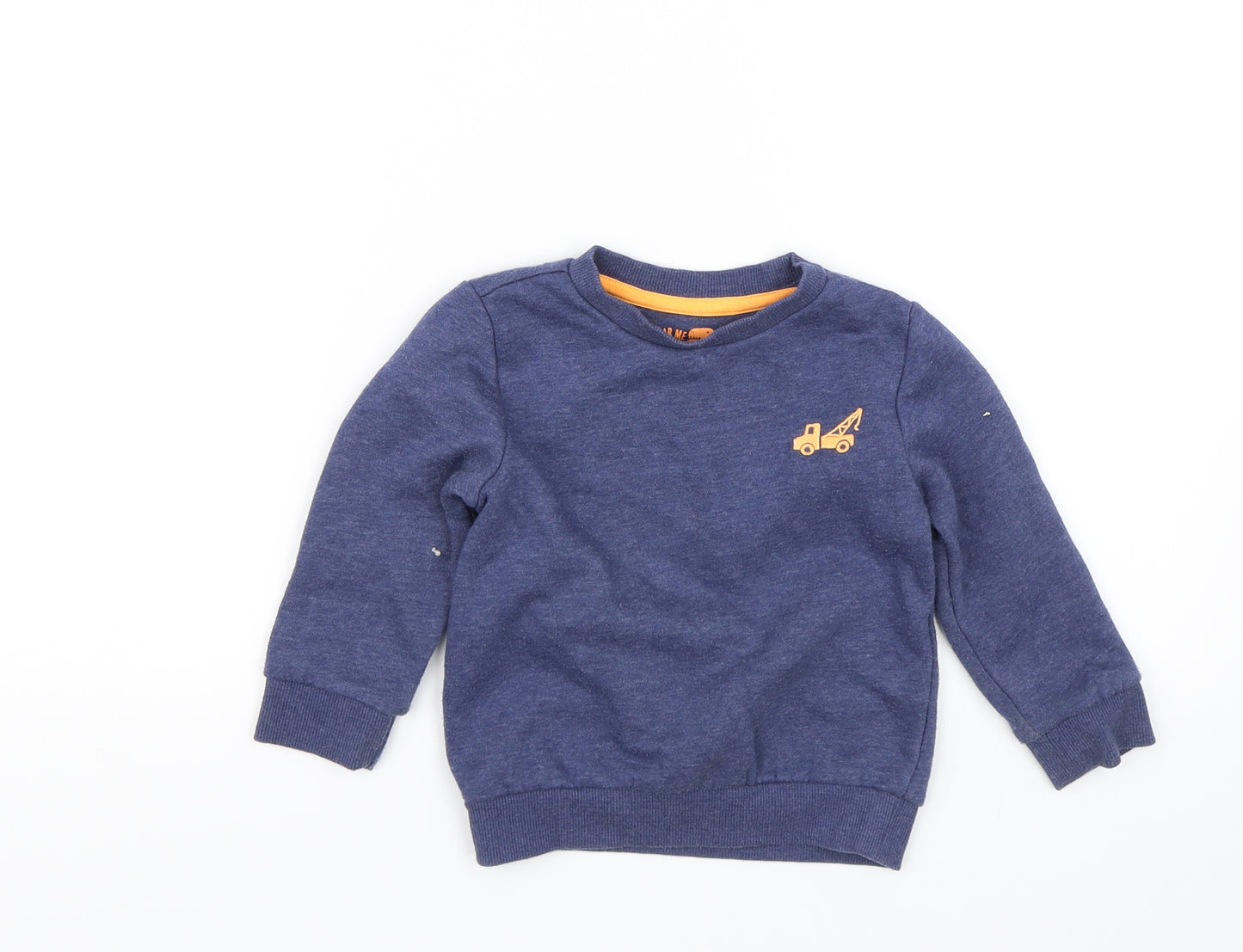 F&F Boys Blue   Pullover Jumper Size 2-3 Years  - Truck