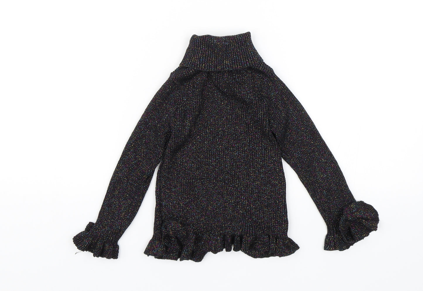 Primark Girls Black   Pullover Jumper Size 4-5 Years