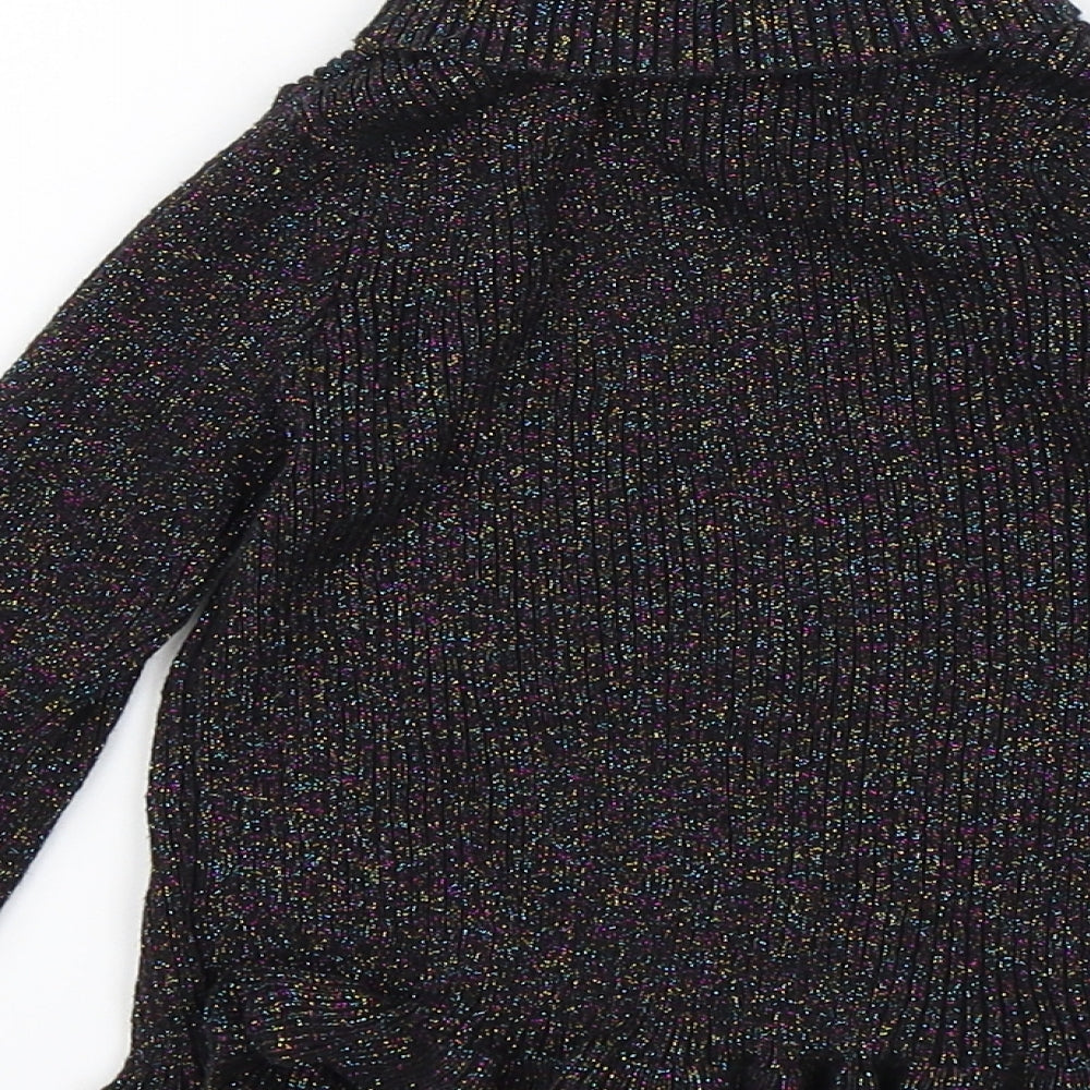 Primark Girls Black   Pullover Jumper Size 4-5 Years