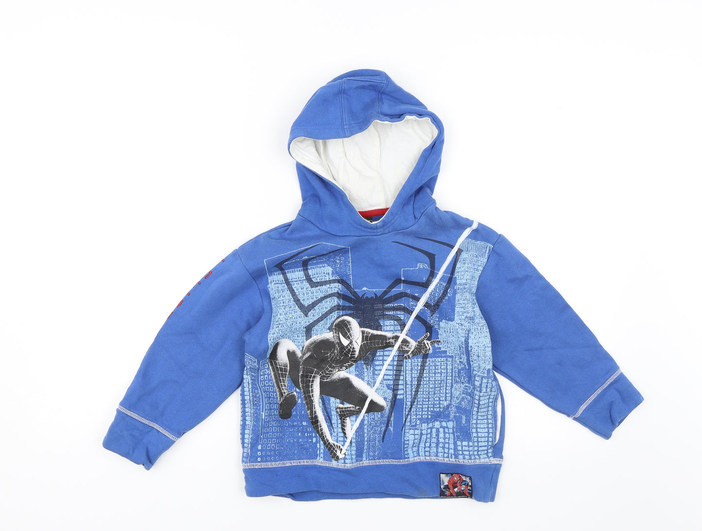 NEXT Boys Blue   Pullover Hoodie Size 6 Years  - Spiderman