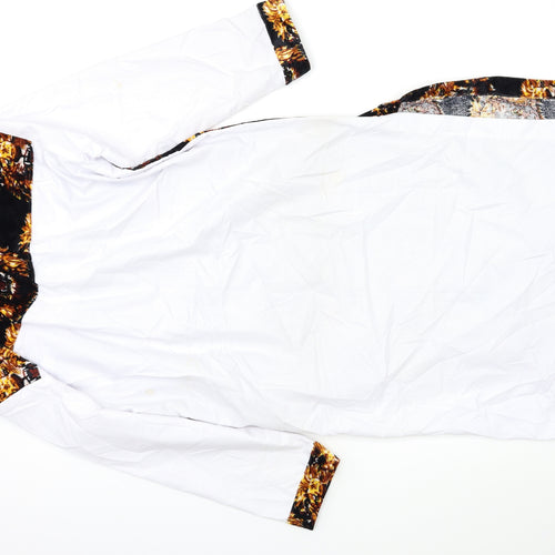 Preworn Mens Silver Animal Print   Gown Size L