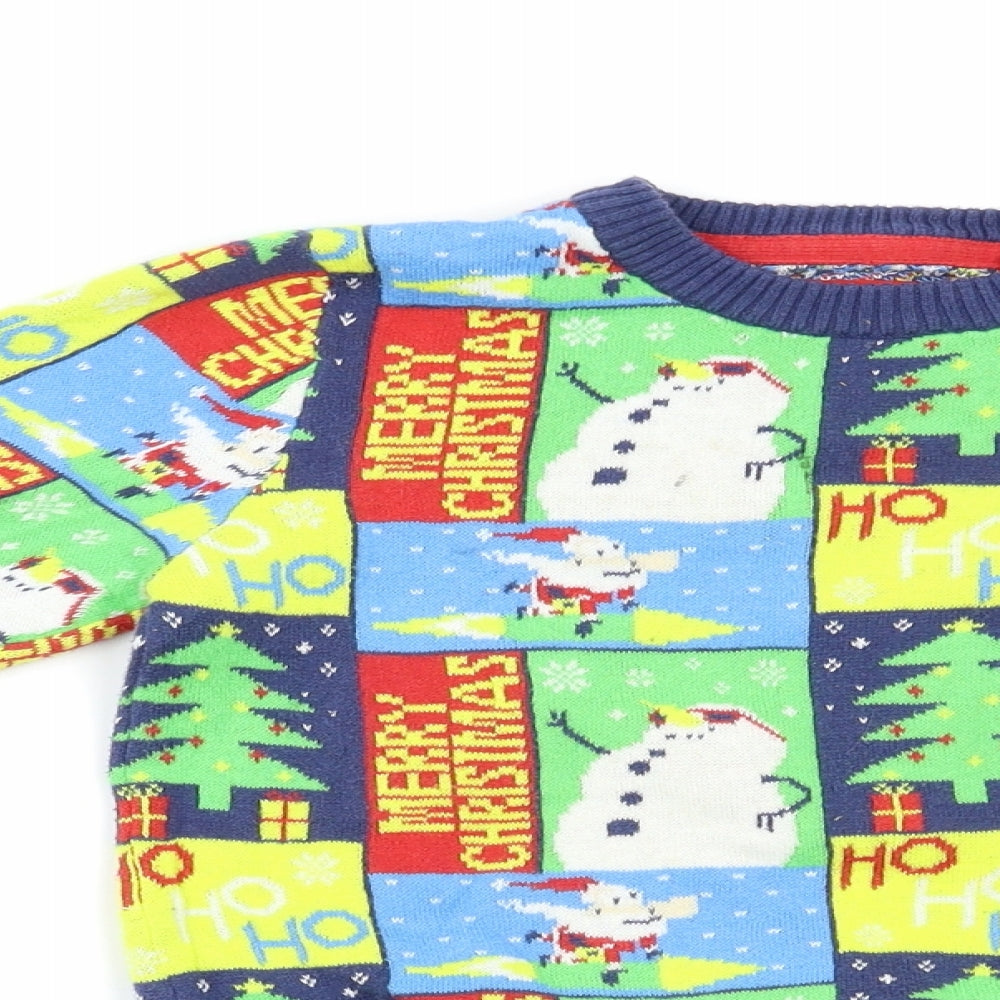 TU Boys Multicoloured Geometric  Pullover Jumper Size 6 Years