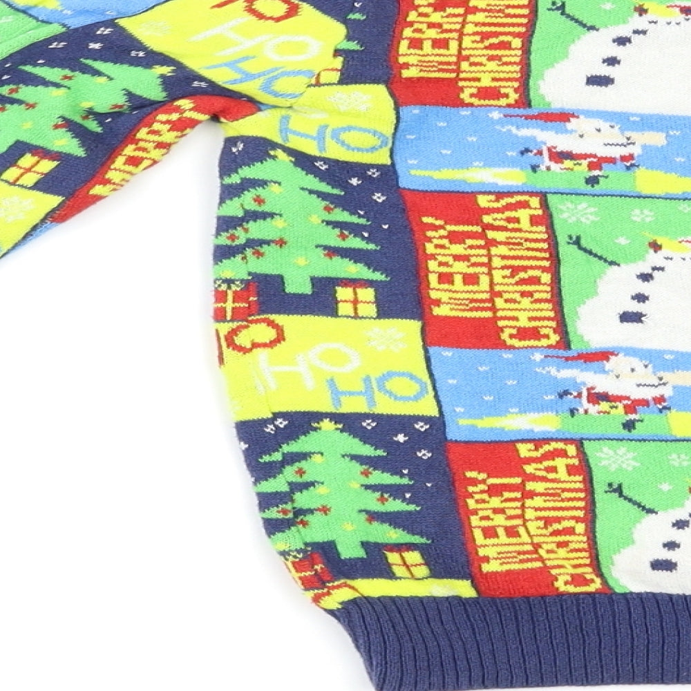 TU Boys Multicoloured Geometric  Pullover Jumper Size 6 Years