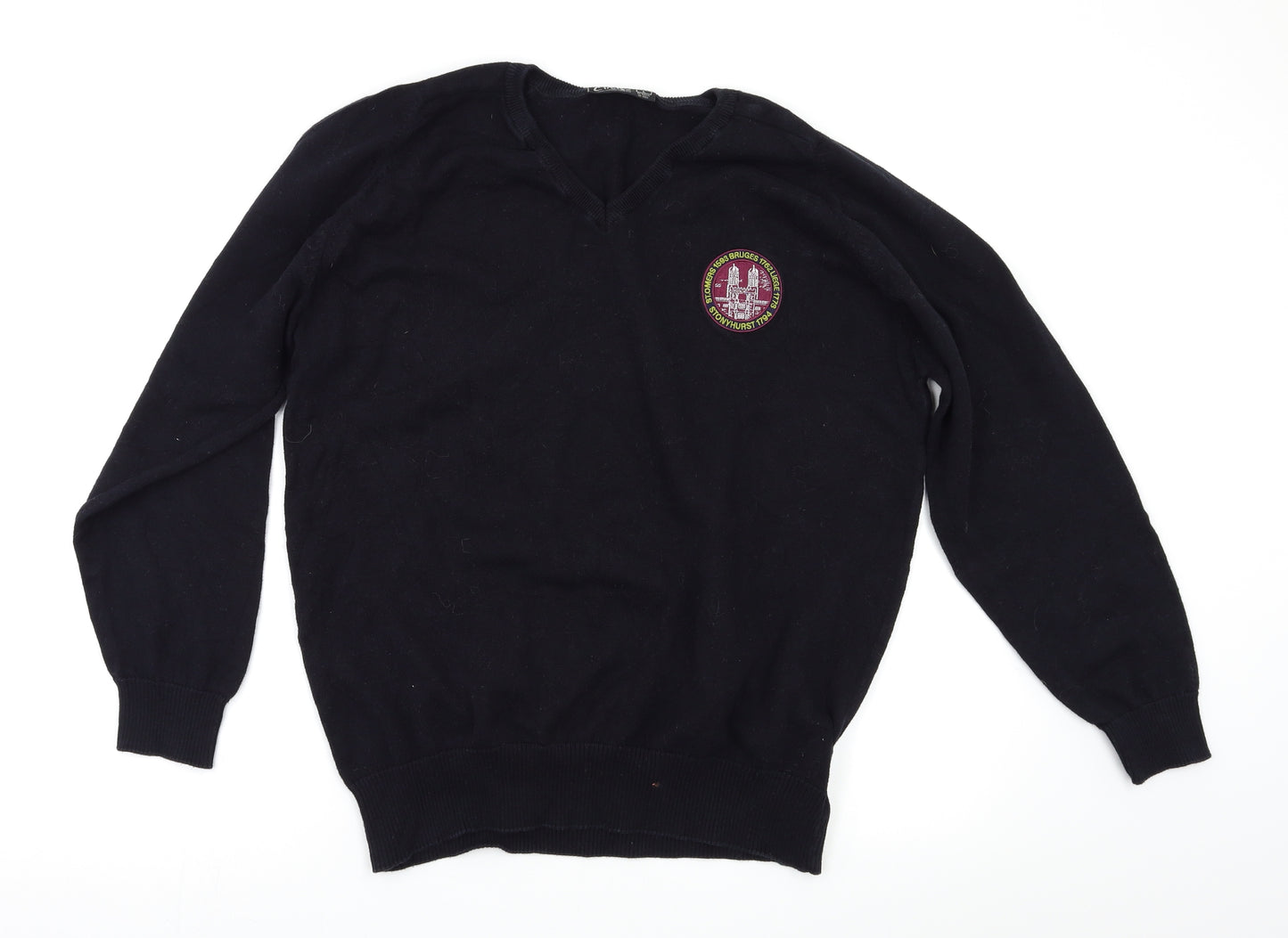 Ctrue Mens Black   Pullover Jumper Size L