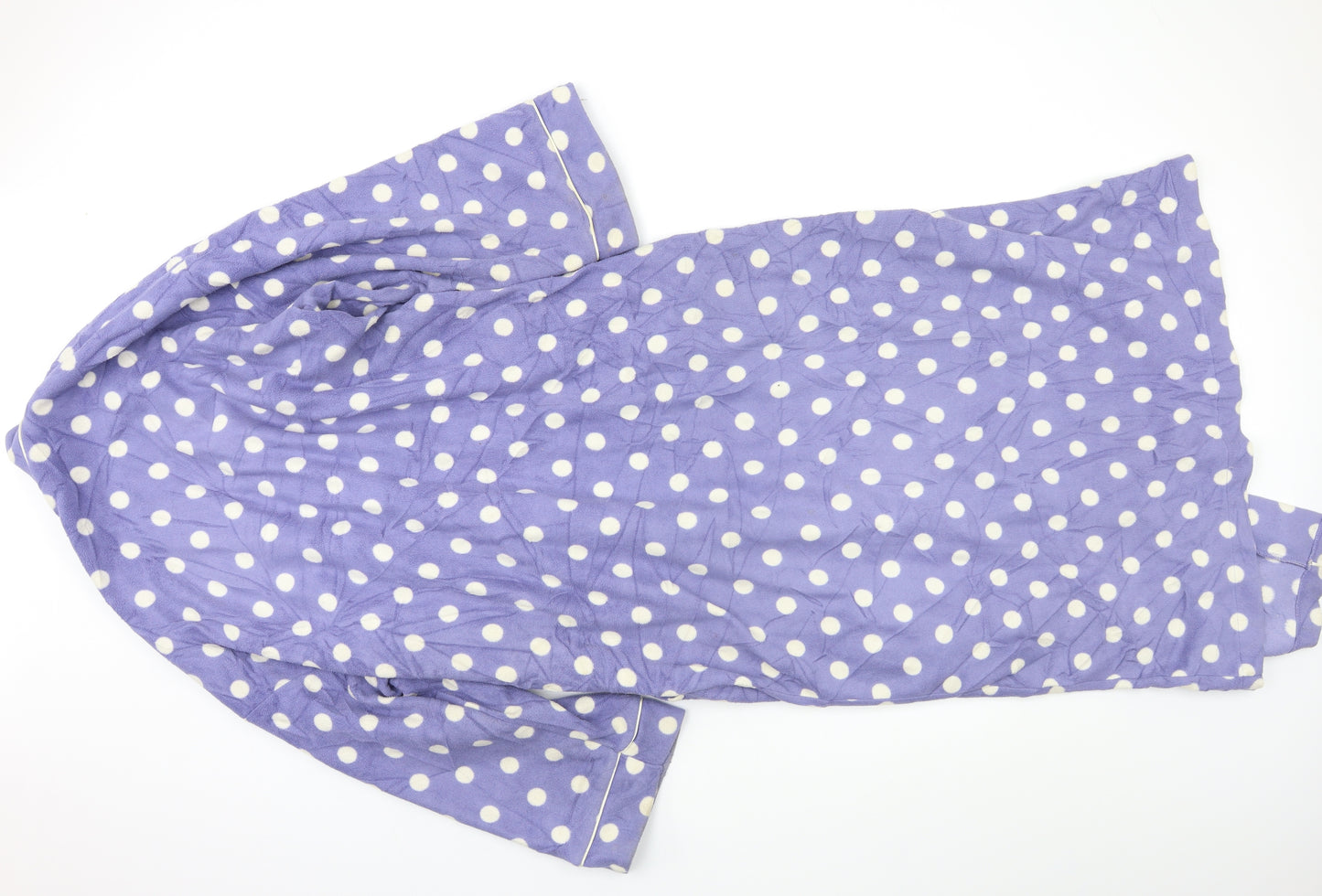 M&S Womens Blue Polka Dot  Kimono Robe Size 12
