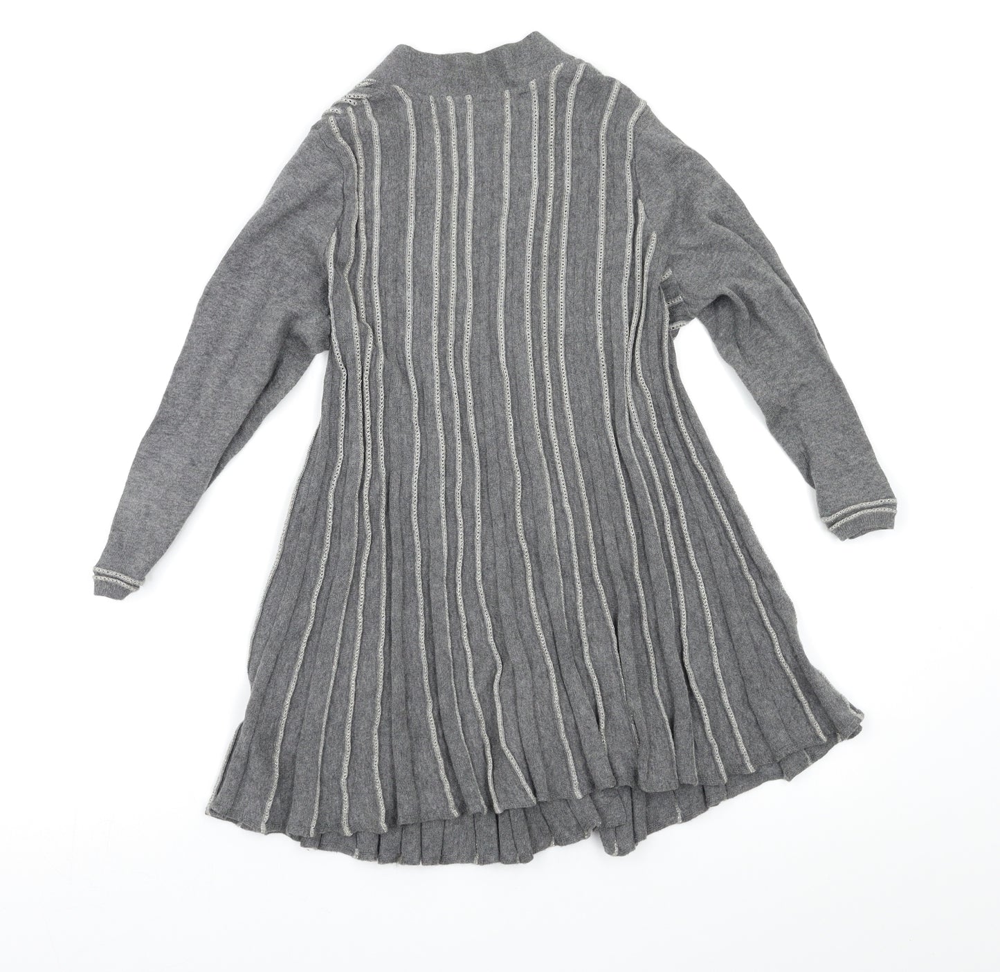 Knitted & Knotted Womens Grey   Cardigan Jumper Size S