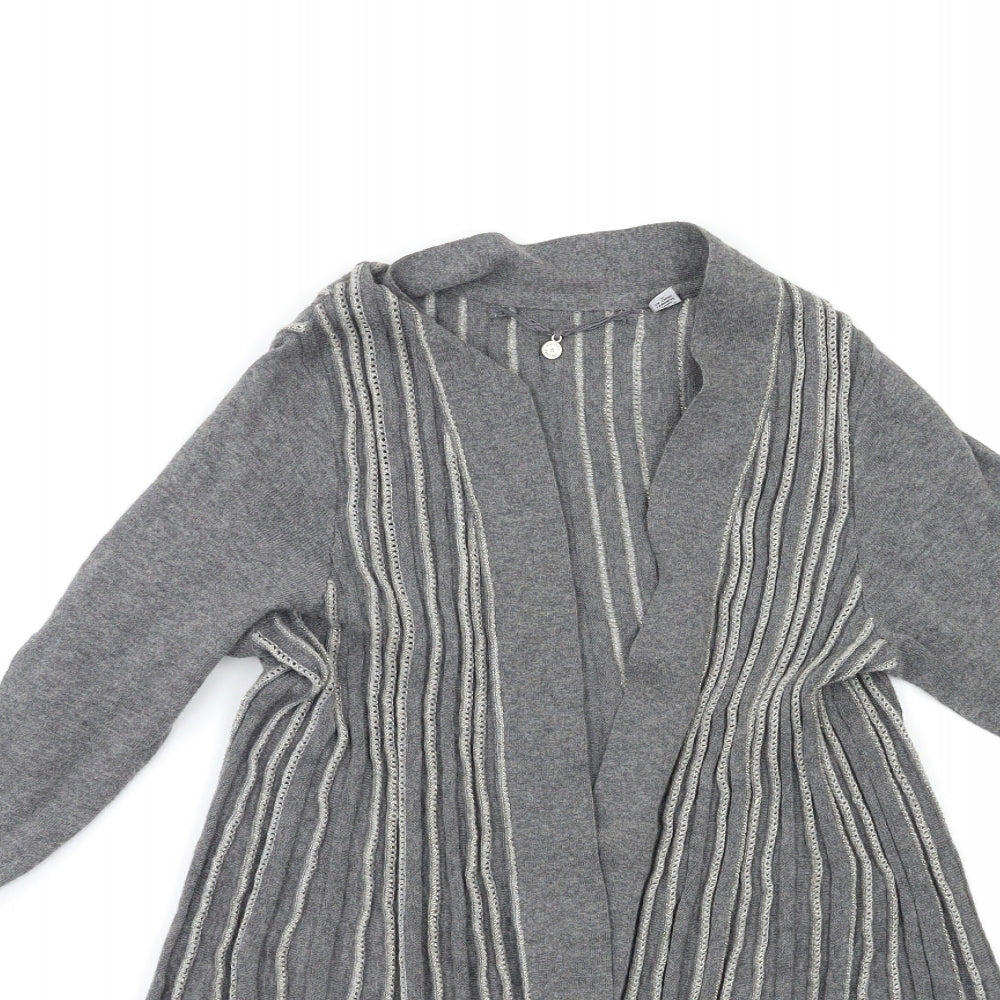 Knitted & Knotted Womens Grey   Cardigan Jumper Size S