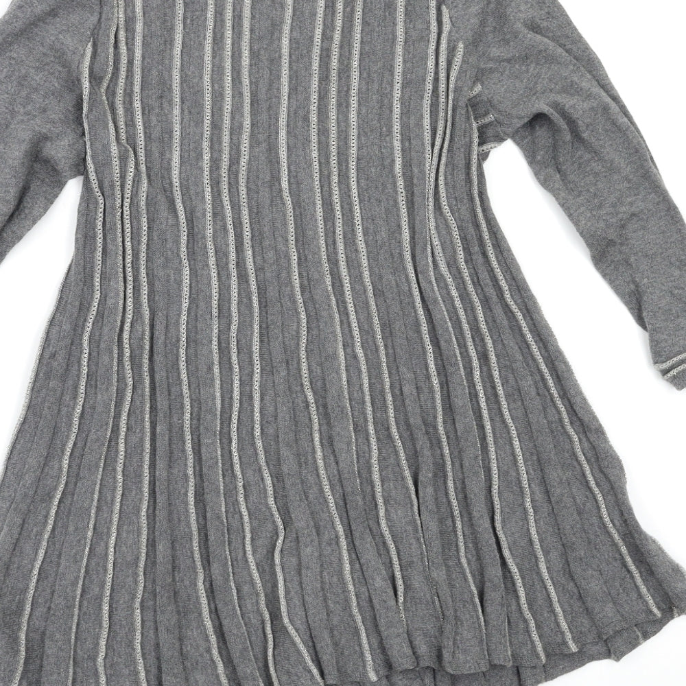 Knitted & Knotted Womens Grey   Cardigan Jumper Size S