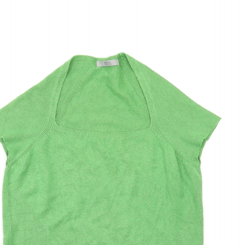 M&S Womens Green   Pullover Jumper Size 12