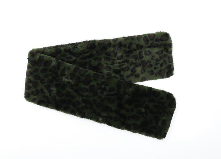 Preworn Womens Green Animal Print Shawl/Wrap