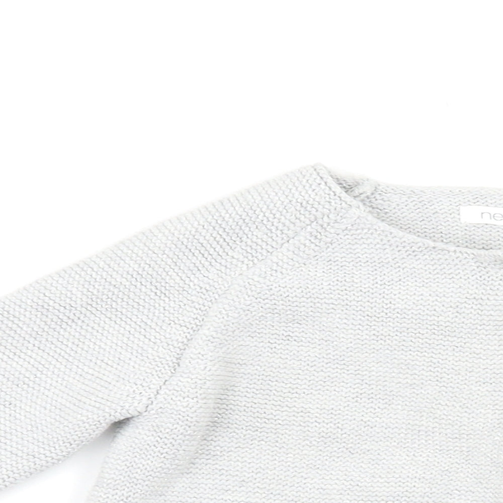 NEXT Girls Grey   Cardigan Jumper Size 3-4 Years