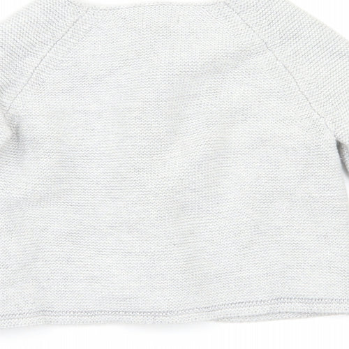 NEXT Girls Grey   Cardigan Jumper Size 3-4 Years