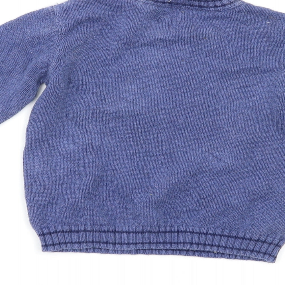 TU Baby Blue   Henley Jumper Size 18-24 Months