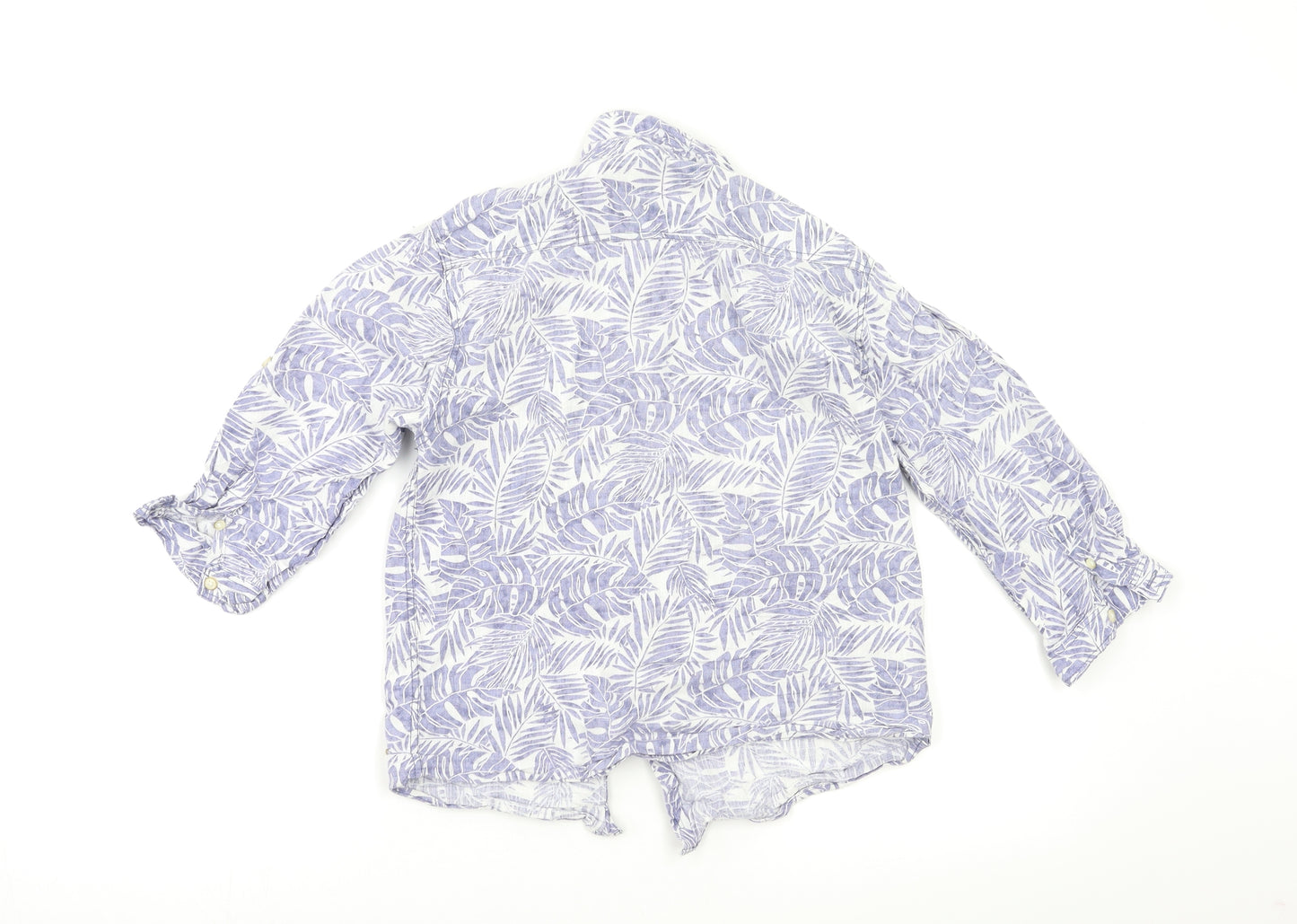 Zara Boys Blue Floral   Button-Up Size 9 Years